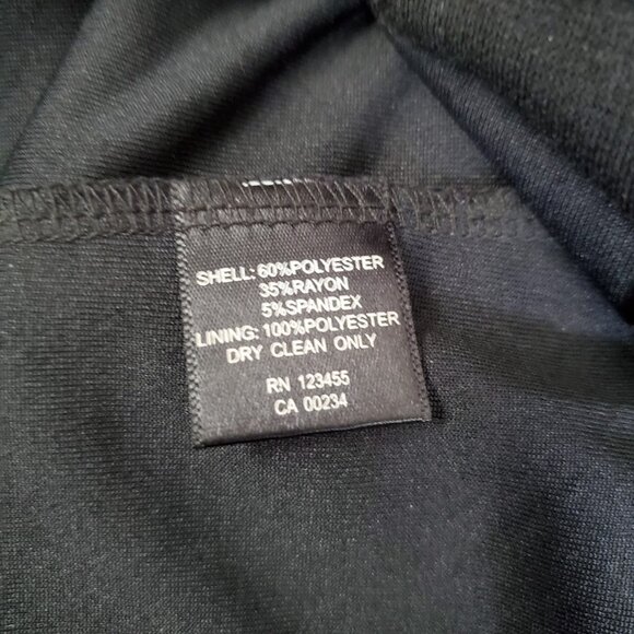 Design Lab Black Sleeveless Dress Large Geometric Tribal Print Partial Open Back - Picture 11 of 11